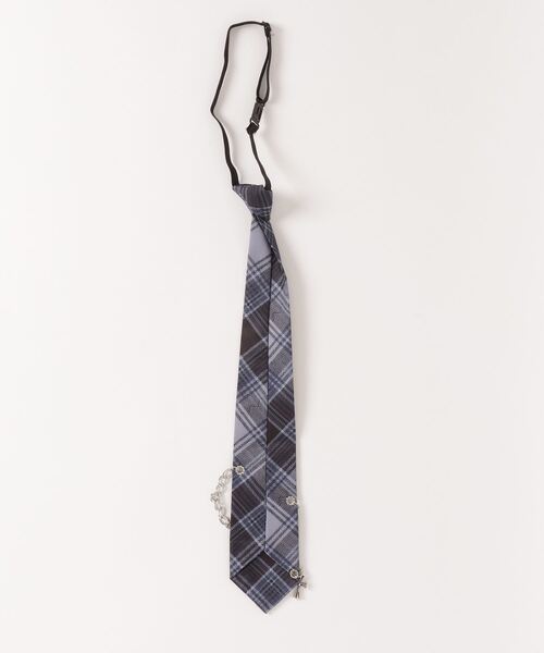 NOVESSEL（ノベセル）の「『NOVESSEL/ノベセル』チェーン付きネクタイ【Y】【CN】（ネクタイ・メンズ・ブラック/ネイビー・FREE）」の8枚目の写真