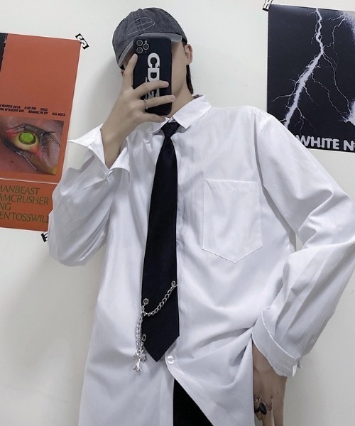 NOVESSEL（ノベセル）の「『NOVESSEL/ノベセル』チェーン付きネクタイ【Y】【CN】（ネクタイ・メンズ・ブラック/ネイビー・FREE）」の9枚目の写真