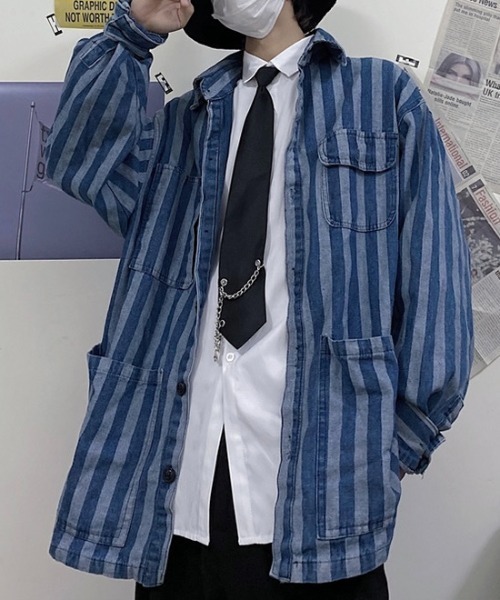 NOVESSEL（ノベセル）の「『NOVESSEL/ノベセル』チェーン付きネクタイ【Y】【CN】（ネクタイ・メンズ・ブラック/ネイビー・FREE）」の4枚目の写真