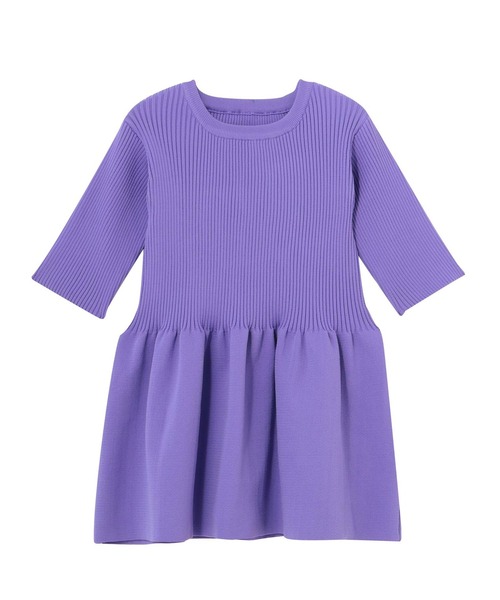 Settimissimo（セッティミッシモ）の「ポリエステル糸リブペプラムトップスカットソー（Tシャツ/カットソー・レディース・ブラック/パープル/イエロー・FREE）」の19枚目の写真