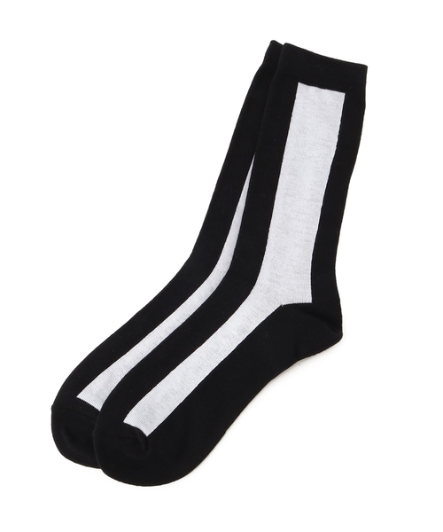 tk.TAKEO KIKUCHI（ティーケータケオキクチ）の「◆フトラインソックス（ソックス/靴下・メンズ・ネイビー/ブラック/ブラック系/ブラック系4/ネイビー系・00）」の6枚目の写真