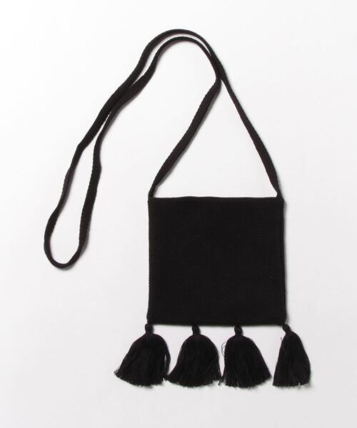 X-girl（エックスガール）の「【X-girl /エックスガール】 TATOO KNIT POCHETTE（ショルダーバッグ・レディース・オフホワイト/ブラック・FREE）」の5枚目の写真