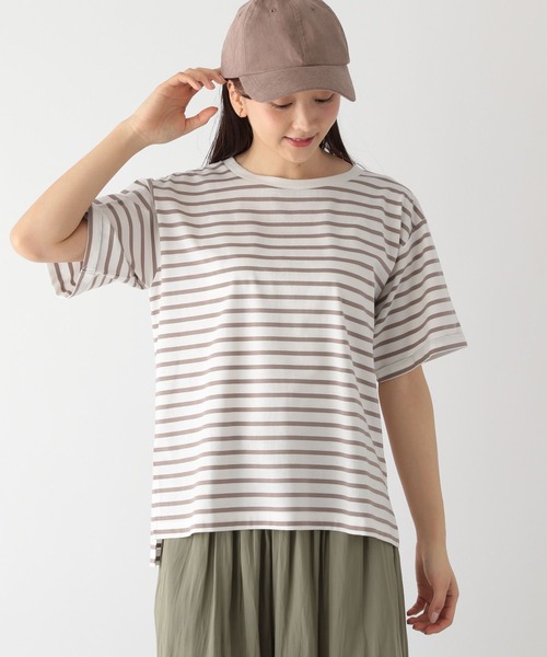 GLOBAL WORK(グローバルワーク)の「リッチクリーンT半袖/163486(Tシャツ/カットソー・レディース・ブルー系その他/ホワイト/ブラック/その他/グレイッシュベージュ/ベージュ系その他/グレー系その他・MEDIUM/LARGE)」の20枚目の写真