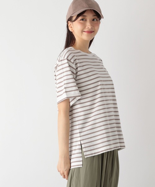 GLOBAL WORK(グローバルワーク)の「リッチクリーンT半袖/163486(Tシャツ/カットソー・レディース・ブルー系その他/ホワイト/ブラック/その他/グレイッシュベージュ/ベージュ系その他/グレー系その他・MEDIUM/LARGE)」の21枚目の写真