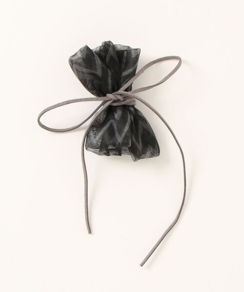 LOWRYS FARM（ローリーズファーム）の「シフォンヘアカフ　903999（バレッタ/ヘアクリップ・レディース・ブルー/ピンク/ブラウン/ブラック・FREE）」の2枚目の写真