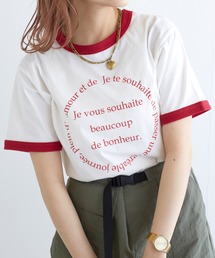 w closet | プリントリンガーTシャツ(Tシャツ/カットソー)