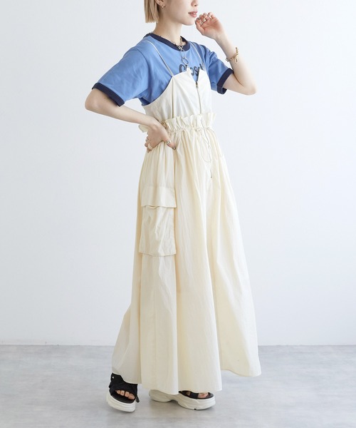 w closet（ダブルクローゼット）の「プリントリンガーTシャツ（Tシャツ/カットソー・レディース・スミクロ/オフホワイト/サックスブルー・FREE）」の19枚目の写真