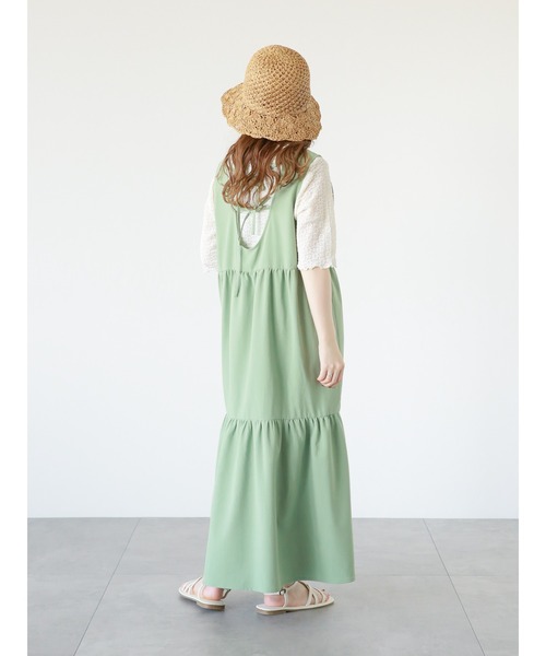 ehka sopo（エヘカソポ）の「花柄レースプルオーバー（Tシャツ/カットソー・レディース・ミント/モカ/キナリ・ﾌﾘ-）」の7枚目の写真