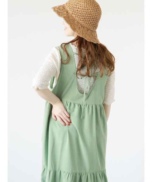 ehka sopo（エヘカソポ）の「花柄レースプルオーバー（Tシャツ/カットソー・レディース・ミント/モカ/キナリ・ﾌﾘ-）」の10枚目の写真