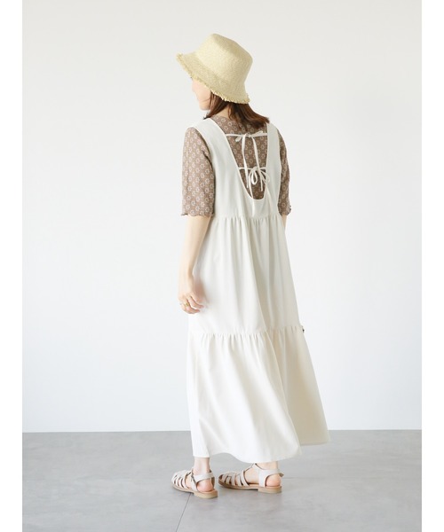 ehka sopo（エヘカソポ）の「花柄レースプルオーバー（Tシャツ/カットソー・レディース・ミント/モカ/キナリ・ﾌﾘ-）」の16枚目の写真