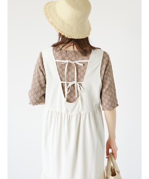 ehka sopo（エヘカソポ）の「花柄レースプルオーバー（Tシャツ/カットソー・レディース・ミント/モカ/キナリ・ﾌﾘ-）」の20枚目の写真