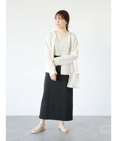 ehka sopo（エヘカソポ）の「花柄レースプルオーバー（Tシャツ/カットソー・レディース・ミント/モカ/キナリ・ﾌﾘ-）」の22枚目の写真