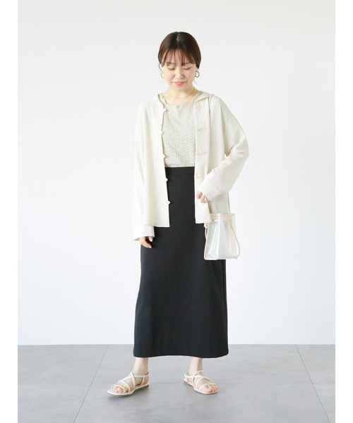 ehka sopo（エヘカソポ）の「花柄レースプルオーバー（Tシャツ/カットソー・レディース・ミント/モカ/キナリ・ﾌﾘ-）」の21枚目の写真