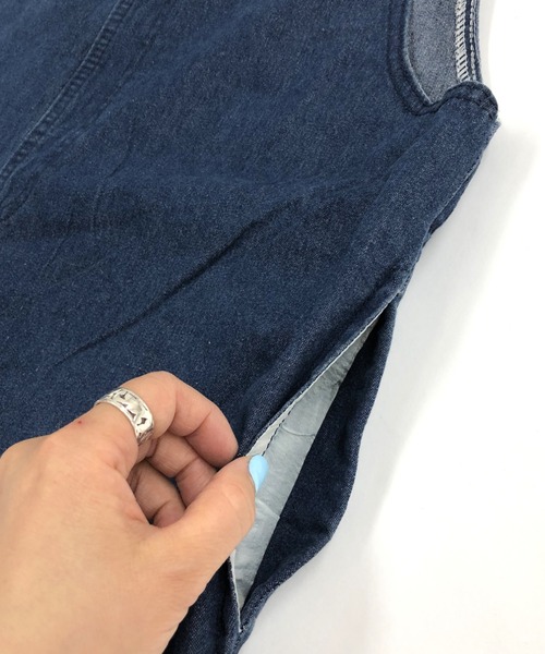 SHEENA（シーナ）の「【新色追加】バックリボンデニムサロペット（サロペット/オーバーオール・レディース・ブルー/ブラック・M）」の19枚目の写真