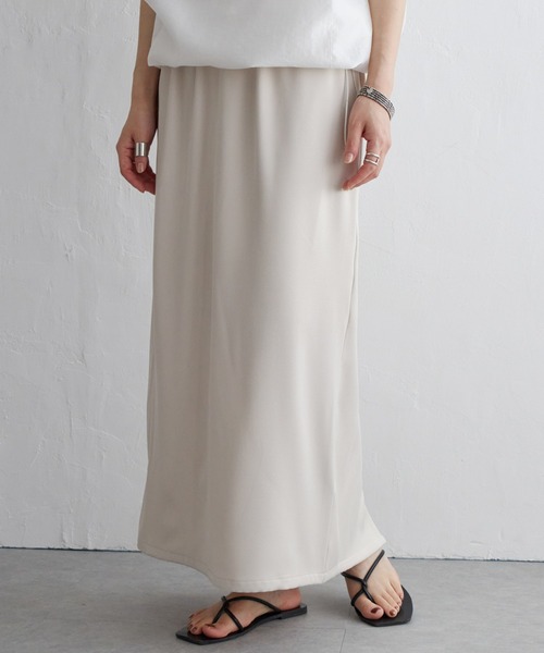 notch.（ノッチ）の「リラックスナロースカート（スカート・レディース・ブルー/ブラック/オフホワイト・TM/M）」の2枚目の写真