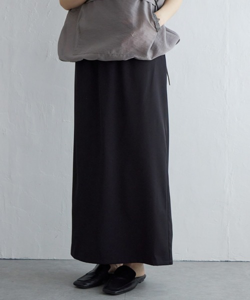 notch.（ノッチ）の「リラックスナロースカート（スカート・レディース・ブルー/ブラック/オフホワイト・TM/M）」の3枚目の写真