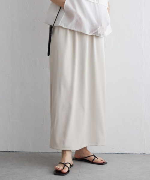 notch.（ノッチ）の「リラックスナロースカート（スカート・レディース・ブルー/ブラック/オフホワイト・TM/M）」の7枚目の写真