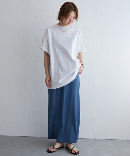 notch.（ノッチ）の「リラックスナロースカート（スカート・レディース・ブルー/ブラック/オフホワイト・TM/M）」の13枚目の写真