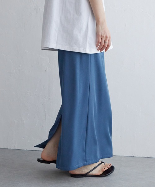 notch.（ノッチ）の「リラックスナロースカート（スカート・レディース・ブルー/ブラック/オフホワイト・TM/M）」の11枚目の写真