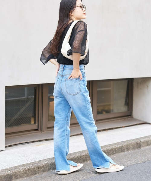 CIAOPANIC TYPY（チャオパニックティピー）の「【リバイバル/WEB限定】シアーレースボーダーリンガーTEE（Tシャツ/カットソー・レディース・ブラック/ベージュ/グリーン/アイボリー・ONE SIZE）」の21枚目の写真