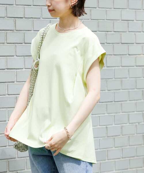 汗シミ防止BACKペプラムフレアTシャツ