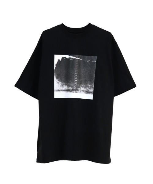 LVEU.（ラブユ.）の「【LVEU.】オーシャンプリントオーバーTシャツ / トップス Tシャツ 半袖 オーバー プリント グラフィック ブラック ホワイト（Tシャツ/カットソー・レディース・ホワイト/ブラック・FREE）」の11枚目の写真
