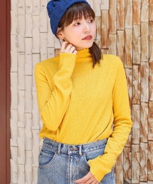 クシュクシュボトルネックＴシャツ