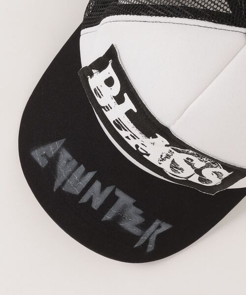 Never mind the XU / Chikashitsu+（ネバーマインド ザ エックスユー / チカシツプラス）の「【RESURRECTION13/リザラクション】mesh-cap / グランジ メッシュキャップ（キャップ・メンズ・ブラック/レッド・ONE SIZE）」の11枚目の写真