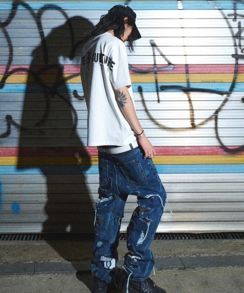 Never mind the XU / Chikashitsu+（ネバーマインド ザ エックスユー / チカシツプラス）の「【RESURRECTION13/リザラクション】mesh-cap / グランジ メッシュキャップ（キャップ・メンズ・ブラック/レッド・ONE SIZE）」の17枚目の写真