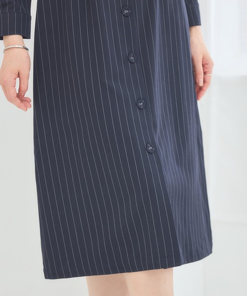 DRESS PLUS(ドレスプラス)の「フォーマル ワンピース オフィスカジュアル 袖あり(ドレス・レディース・チャコール/ネイビー/グリーン/アッシュグレー・M/S/L)」の19枚目の写真