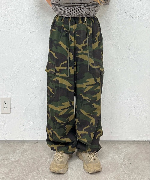 sedacle（セダクル）の「迷彩ワイドカーゴパンツ（カーゴパンツ