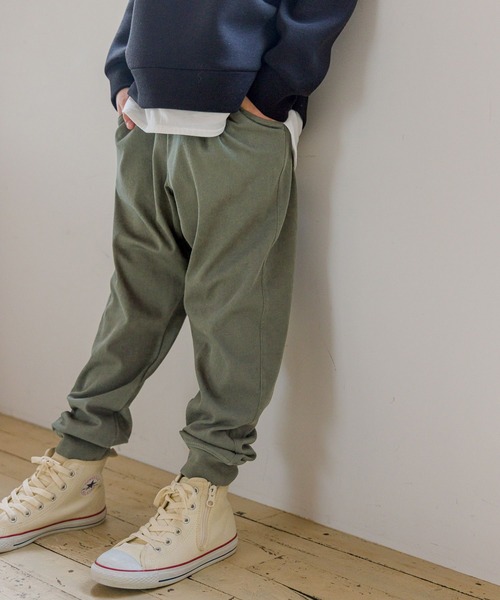 GLOBAL WORK（グローバルワーク）の「スゴラクカットアソートリブパンツ/199983（その他パンツ・キッズ・ブラック/カーキ/ブルー系その他/ブルー系その他2/ブルー系その他3・110cm/100cm/120cm/130cm/140cm/150cm/160cm）」の2枚目の写真