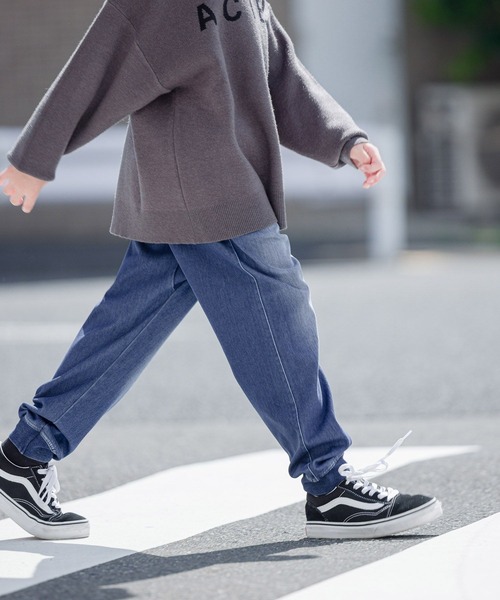 GLOBAL WORK（グローバルワーク）の「スゴラクカットアソートリブパンツ/199983（その他パンツ・キッズ・ブラック/カーキ/ブルー系その他/ブルー系その他2/ブルー系その他3・110cm/100cm/120cm/130cm/140cm/150cm/160cm）」の4枚目の写真