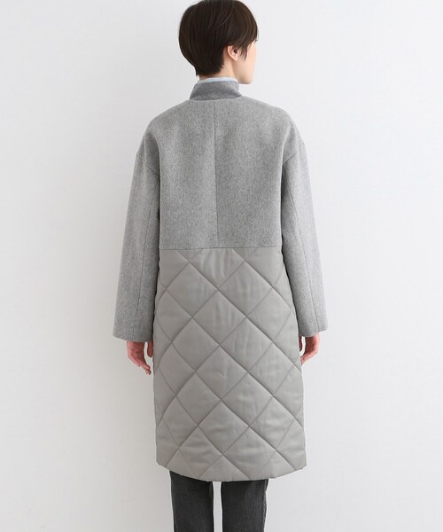 INDIVI（インディヴィ）の「◇【トレンド／ロング丈】キルト＆ウール