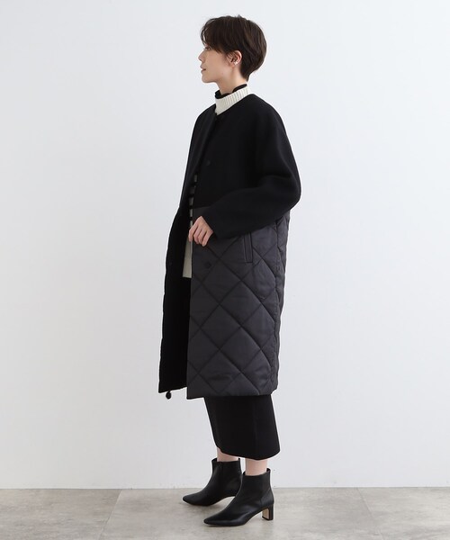 INDIVI（インディヴィ）の「◇【トレンド／ロング丈】キルト＆ウール