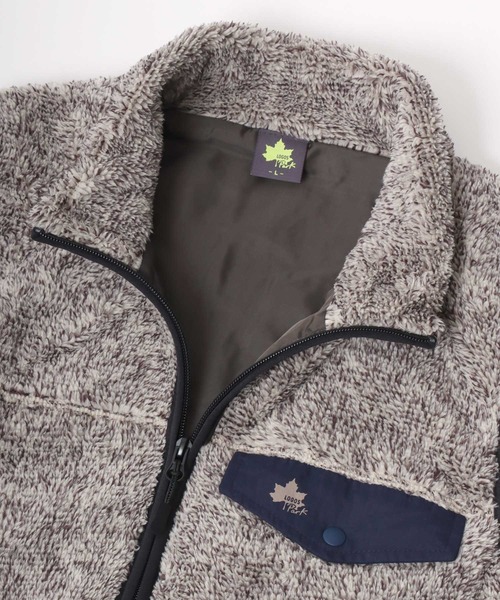 LOGOS(ロゴス)の「LOGOS/ロゴス Boa Fleece Vest/シャギーボアフリース ベスト/レディース メンズ(ベスト・メンズ・グレー/サックスブルー/カーキ/ブラック/イエロー・L/LL/M)」の13枚目の写真