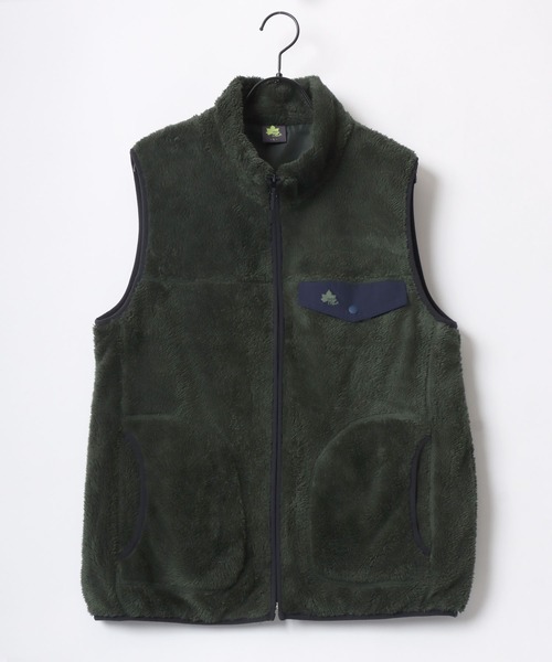 LOGOS(ロゴス)の「LOGOS/ロゴス Boa Fleece Vest/シャギーボアフリース ベスト/レディース メンズ(ベスト・メンズ・グレー/サックスブルー/カーキ/ブラック/イエロー・L/LL/M)」の7枚目の写真