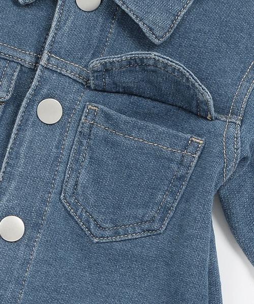 petit main（プティマイン）の「【Disney】デニムジャケット（デニムジャケット・キッズ・ネイビー/ブルー・80ｃｍ/70cm）」の9枚目の写真