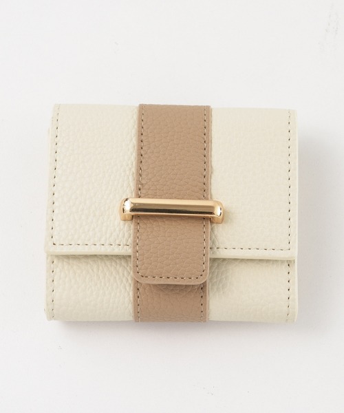 ALTROSE（アルトローズ）の「ボックスコイン 三つ折り財布 ミニ財布 ボックス型 ドリュー（財布・レディース・アイボリー系/ブラック/アイボリー/ベージュ系/シルバー・FREE）」の19枚目の写真