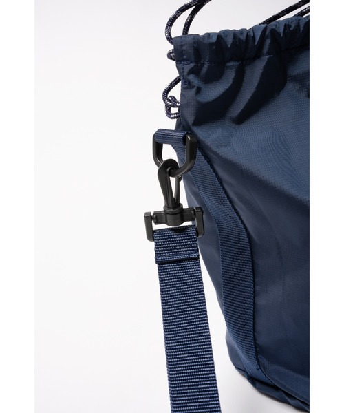 68&brothers(シックスティエイトアンドブラザーズ)の「3Layer Nylon Kinchaku 2Way Bag(ショルダーバッグ・メンズ・ネイビー・ONE SIZE)」の7枚目の写真