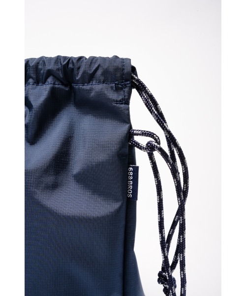 68&brothers(シックスティエイトアンドブラザーズ)の「3Layer Nylon Kinchaku 2Way Bag(ショルダーバッグ・メンズ・ネイビー・ONE SIZE)」の8枚目の写真