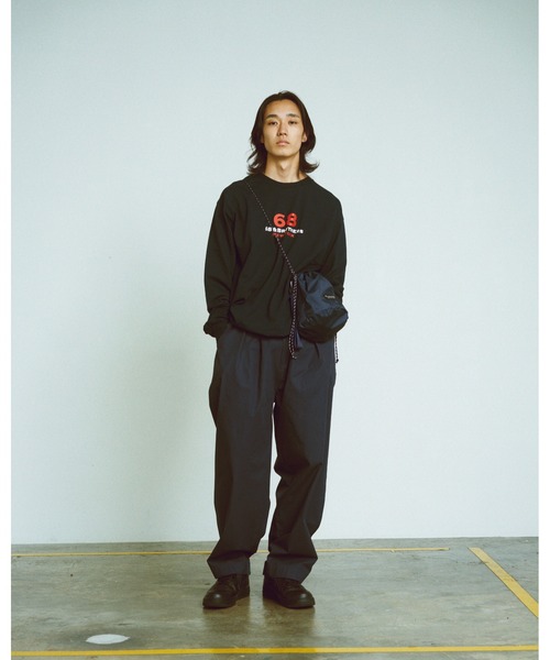 68&brothers(シックスティエイトアンドブラザーズ)の「3Layer Nylon Kinchaku 2Way Bag(ショルダーバッグ・メンズ・ネイビー・ONE SIZE)」の12枚目の写真
