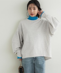 コクーンシルエット前後差スウェット