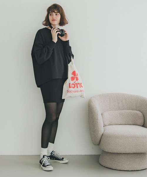 セール】コクーンシルエット前後差スウェット（スウェット）｜coca