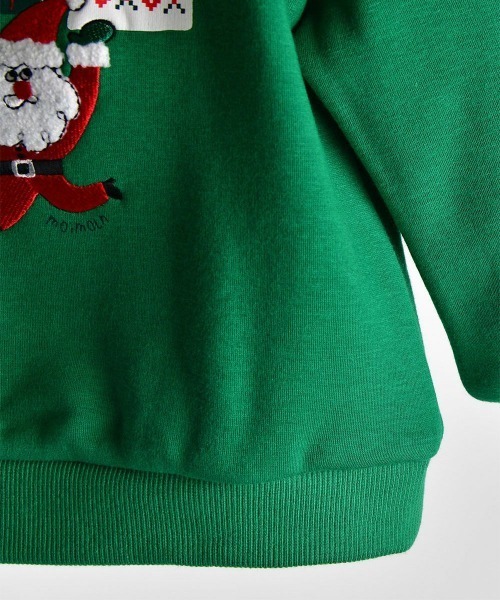 moimoln（モイモルン）の「【X’mas】トナカイモチーフ起毛スウェット（スウェット・キッズ・レッド/グリーン・90cm/80ｃｍ/110cm/100cm）」の7枚目の写真