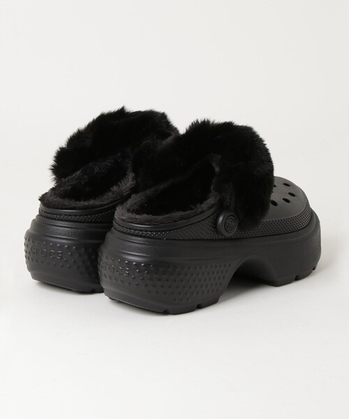 crocs（クロックス）の「【crocs/クロックス】STOMP LINED CLOG（スニーカー・レディース・オフホワイト/ブラック・23/24）」の9枚目の写真