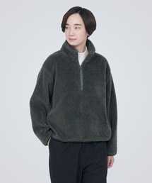 無印良品（ムジルシリョウヒン）の「ボアフリースハーフジッププルオーバー（その他トップス）」