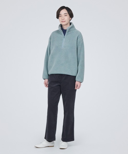 セール】ボアフリースハーフジッププルオーバー（その他トップス 