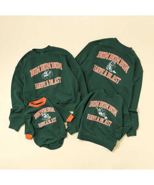 BREEZE（ブリーズ）の「【ファミリーリンク】WEB限定 ゆずみつといっしょトレーナー（ママ）（スウェット・レディース・グリーン/グレー/パープル・MEDIUM/SMALL）」の14枚目の写真