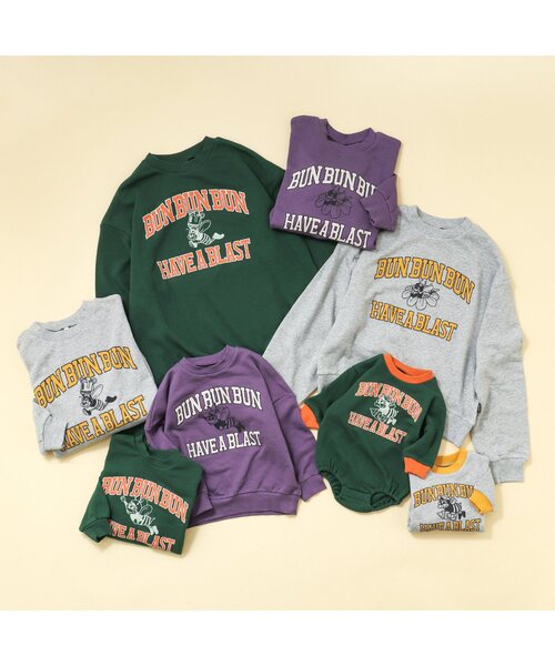 BREEZE（ブリーズ）の「【ファミリーリンク】WEB限定 ゆずみつといっしょトレーナー（ママ）（スウェット・レディース・グリーン/グレー/パープル・MEDIUM/SMALL）」の16枚目の写真